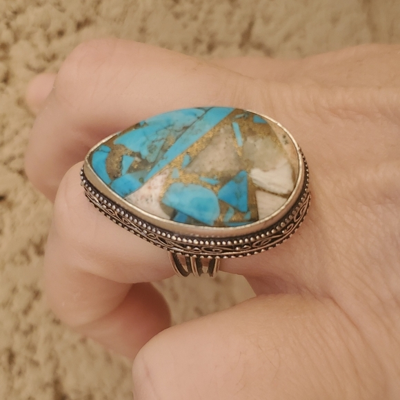 New Spiny Oyster 925 Silver Ring. - Picture 7 of 13